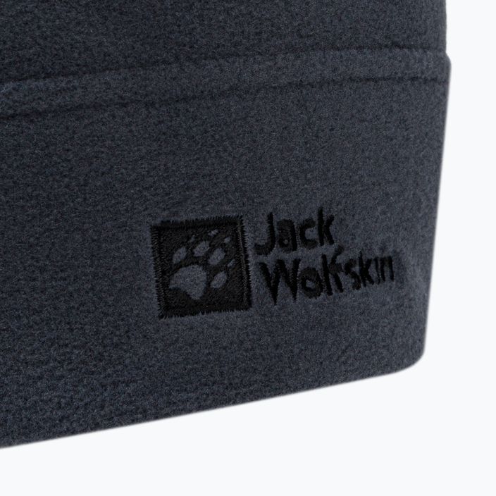 Jack Wolfskin Real Stuff grau Fleece Wintermütze 1909852 3