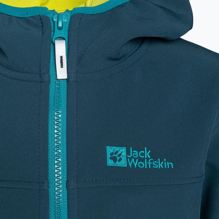 Jack Wolfskin Fourwinds Jacket Kinder Softshelljacke navy blau 1608011 3