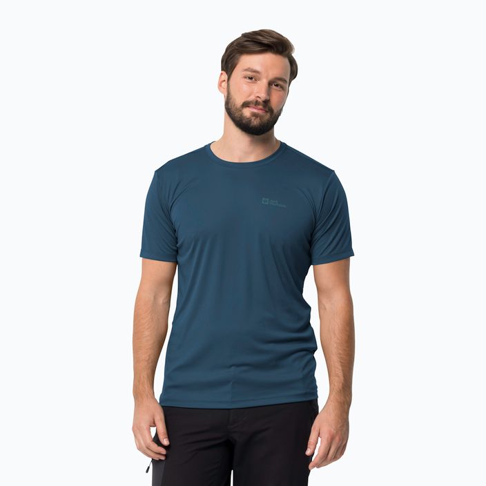 Jack Wolfskin Tech Herren-Trekking-T-Shirt navy blau 1807072