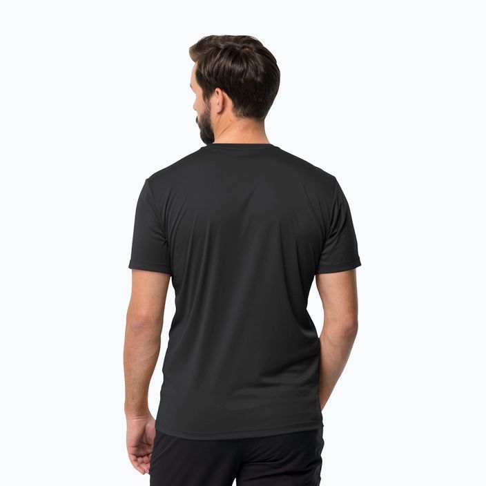 Jack Wolfskin Tech Herren-Trekking-T-Shirt schwarz 1807072 2