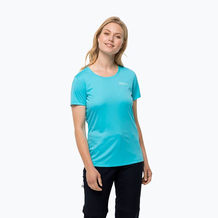 Jack Wolfskin Damen Trekking T-shirt Tech blau 1807122 4
