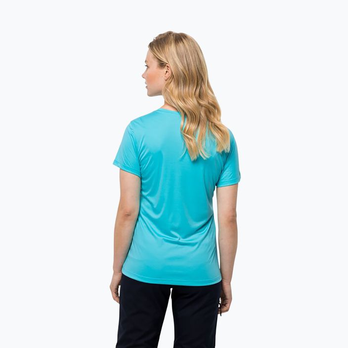 Jack Wolfskin Damen Trekking T-shirt Tech blau 1807122 5