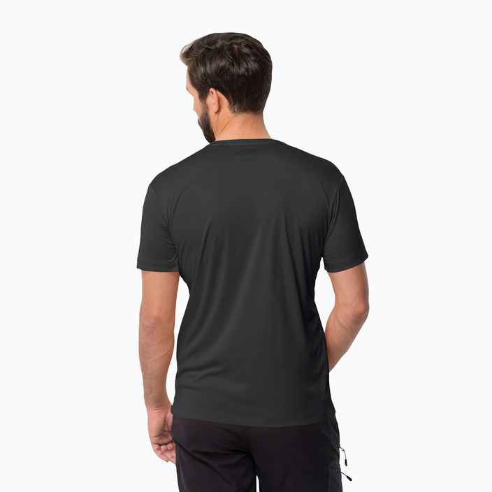 Jack Wolfskin Peak Graphic Herren-Trekking-T-Shirt schwarz 1807183 2