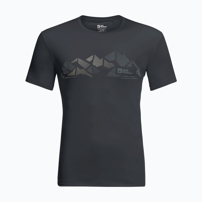 Jack Wolfskin Peak Graphic Herren-Trekking-T-Shirt schwarz 1807183 4