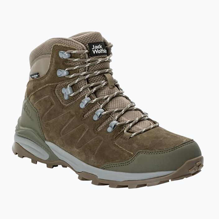 Jack Wolfskin Refugio Texapore Mid kalter Kaffee Herren-Trekkingstiefel