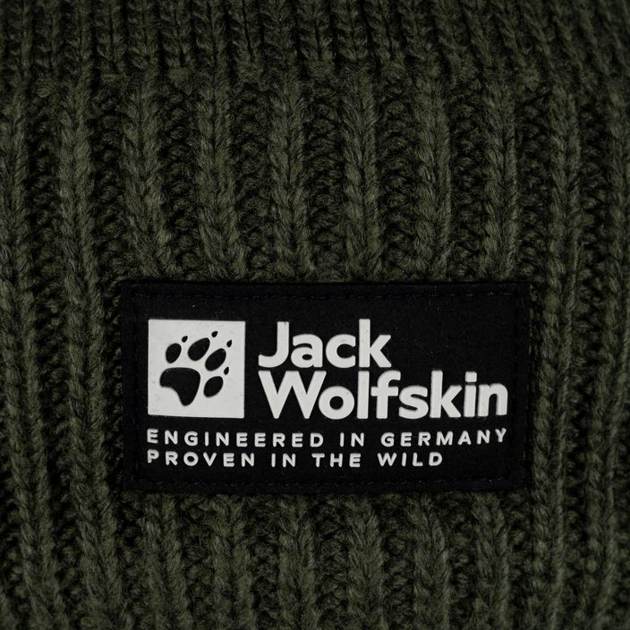 Jack Wolfskin Playn Logo Beanie Wintermütze Insel Moos 4
