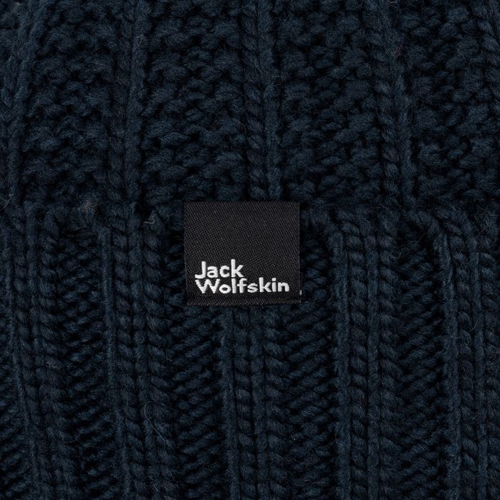 Damen Wintermütze Jack Wolfskin Highloft Knit Beanie nachtblau 6