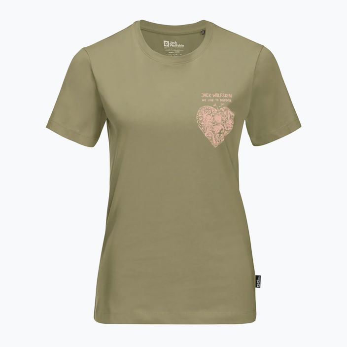 Jack Wolfskin Entdecken Sie Herz Lorbeerblatt Frauen-T-Shirt 4