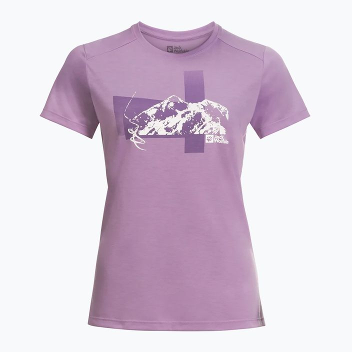 Jack Wolfskin Damen-Trekking-T-Shirt Vonnan S/S Grafik Samt 4