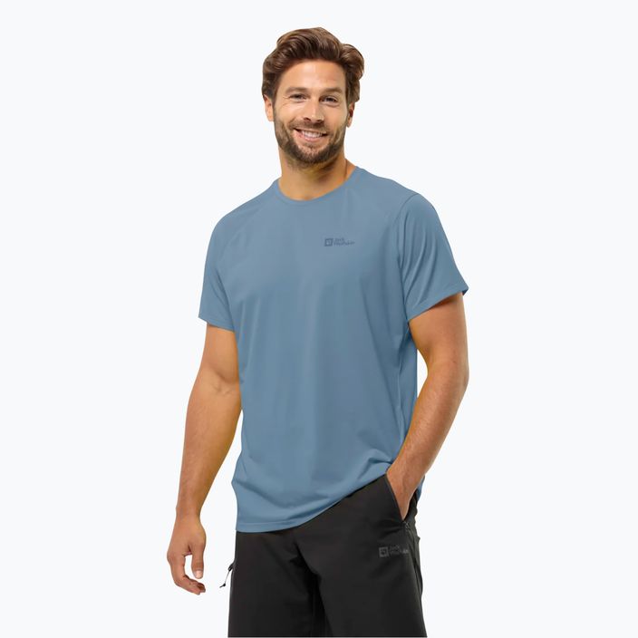 Jack Wolfskin Prelight Trail Herren-Trekking-T-Shirt elementar blau