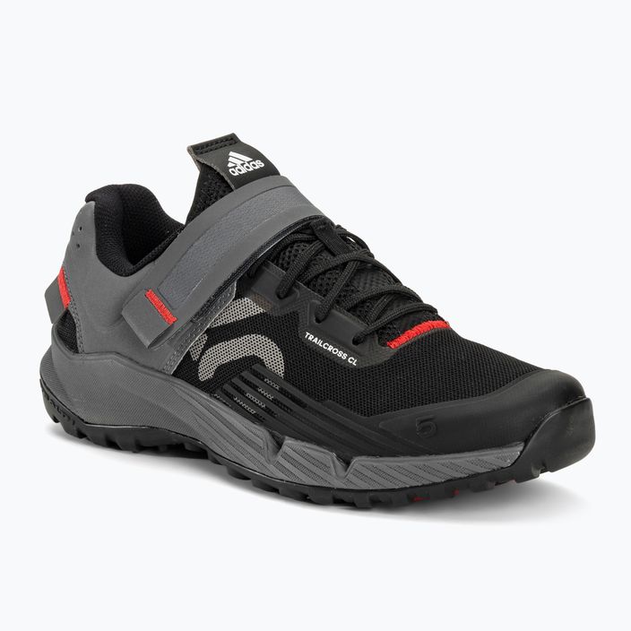 Damen MTB-Radschuhe adidas FIVE TEN Trailcross Clip In core schwarz/grau drei/rot