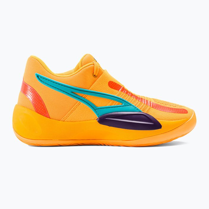 Puma Rise Nitro Herren Basketball Schuhe orange 2