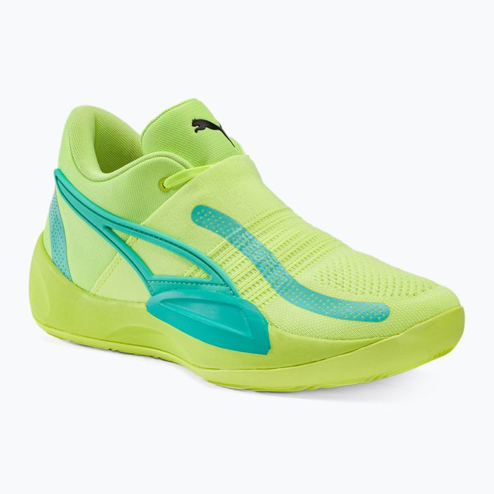 Herren-Basketball-Schuhe PUMA Rise Nitro schnell gelb/elektrisch pfefferminz