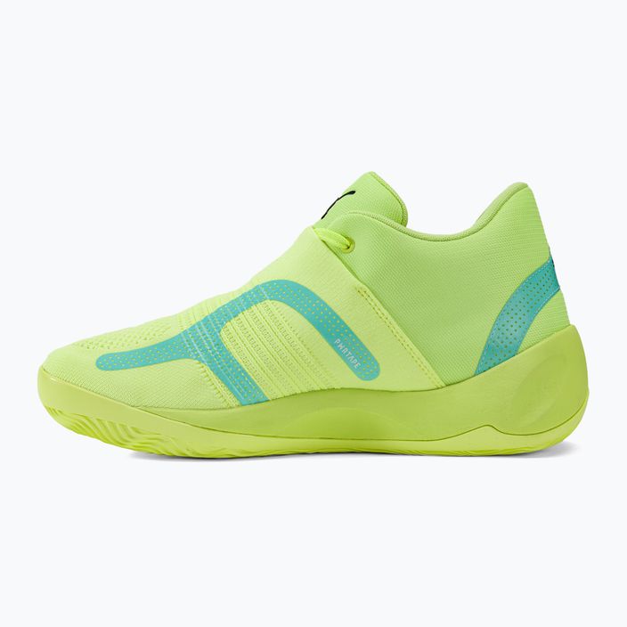 Herren-Basketball-Schuhe PUMA Rise Nitro schnell gelb/elektrisch pfefferminz 10