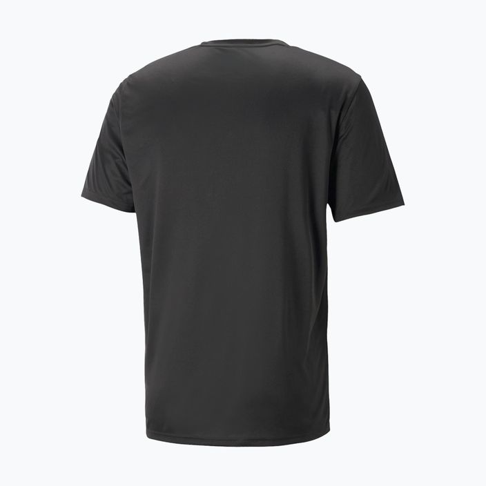 Herren PUMA Fit Taped Trainings-T-Shirt schwarz 523190 01 2