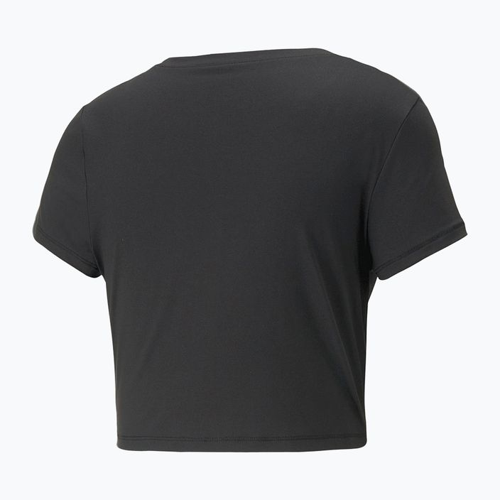 Damen Yoga-T-Shirt PUMA Studio Yogini Lite Twist schwarz 523164 01 2