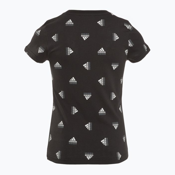 adidas Brand Love Kinder-T-Shirt schwarz/weiß 2