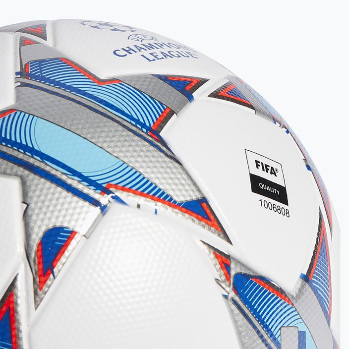 adidas UCL League 23/24 weiß/silbermetallic/bright cyan Größe 5 Fußball 3