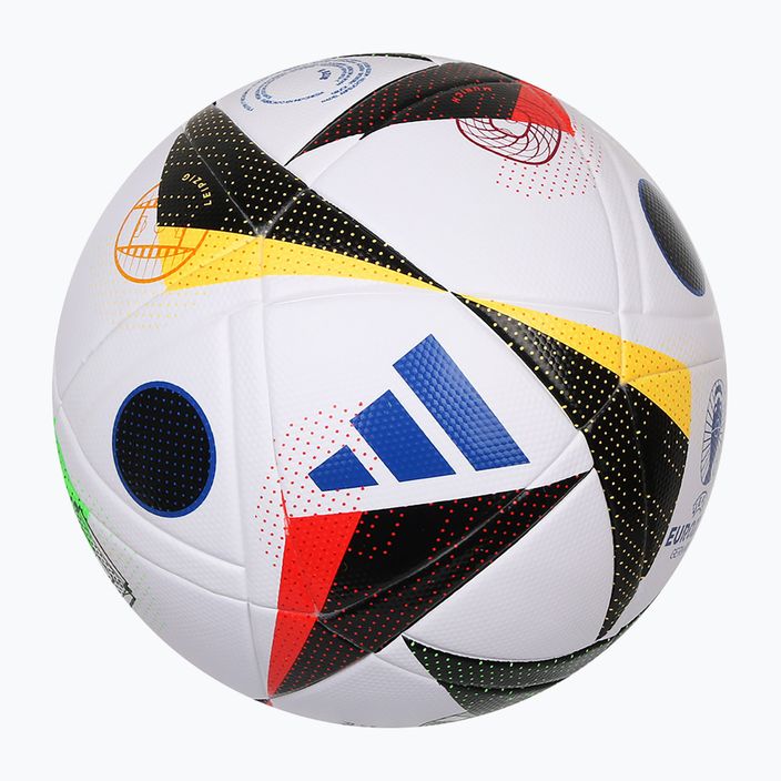adidas Fußballliebe 2024 Liga Box weiß/schwarz/glow blau Größe 4 Fußball 2