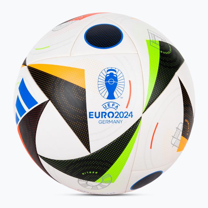 adidas Fußballliebe Competition Euro 2024 weiß/schwarz/glow blau Größe 5 Fußball