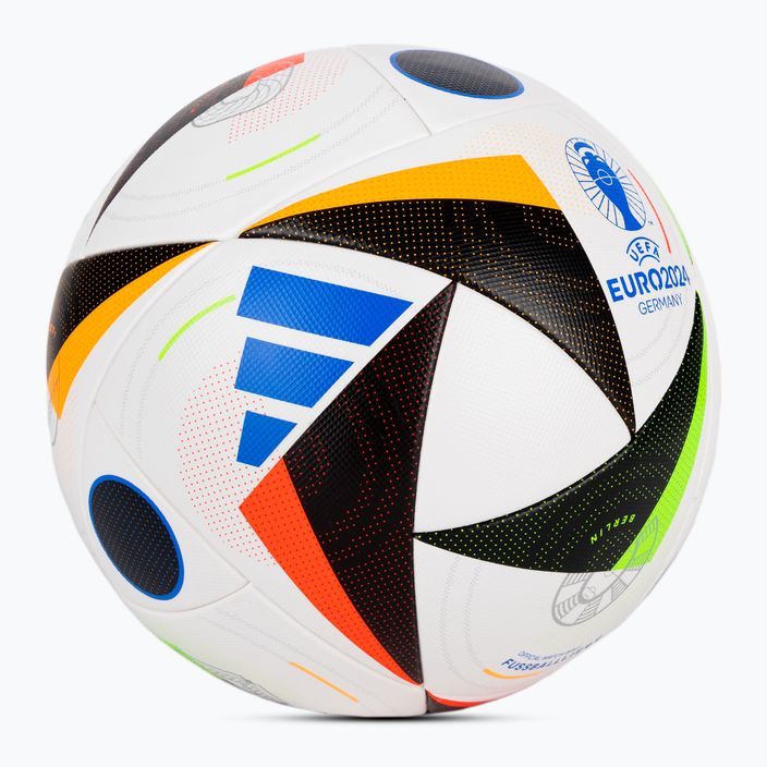 adidas Fußballliebe Competition Euro 2024 weiß/schwarz/glow blau Größe 4 Fußball 2
