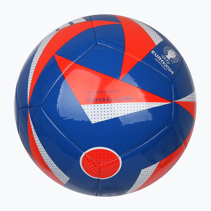 adidas Fussballiebe Club Fußball leuchtet blau/solar rot/weiß Größe 4 4