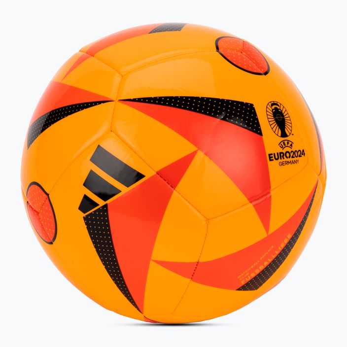 adidas Fussballiebe Club Euro 2024 solar gold/solar rot/schwarz Fußball Größe 5 2