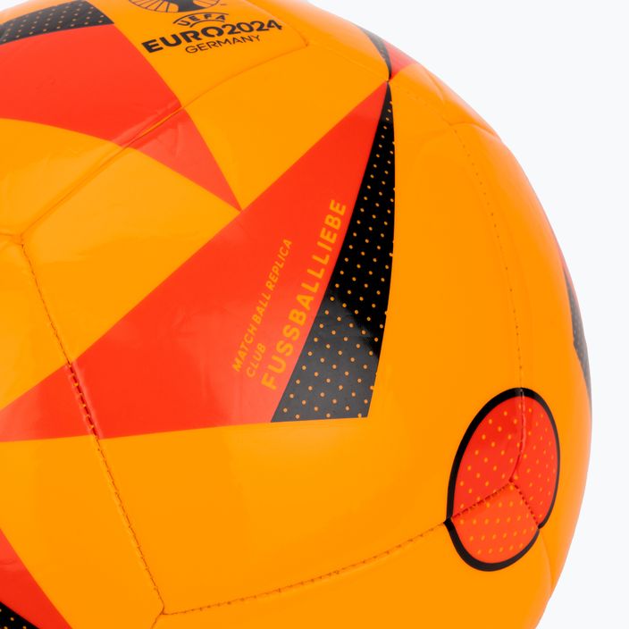 adidas Fussballiebe Club Euro 2024 solar gold/solar rot/schwarz Fußball Größe 5 3