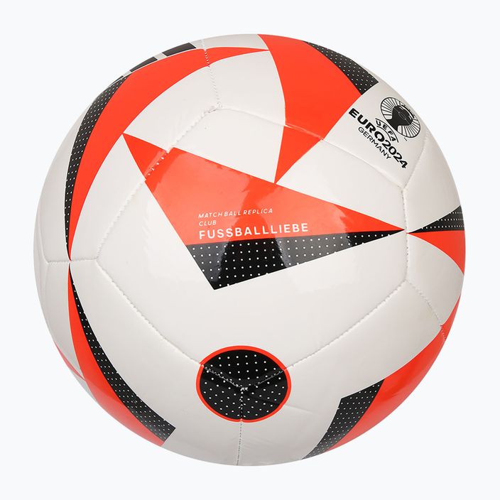 adidas Fussballiebe Club Fußball weiß/solar rot/schwarz Größe 4 3