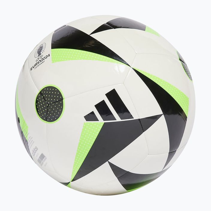 adidas Fussballiebe Club Fußball weiß/schwarz/solar grün Größe 5 2