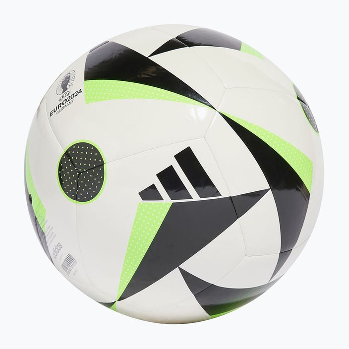 adidas Fussballiebe Club Fußball weiß/schwarz/solar grün Größe 4 2