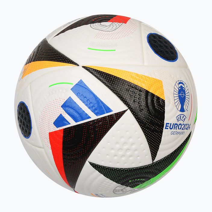 Adidas Fussballiebe Pro Ball weiß/schwarz/glow blau Größe 5 2
