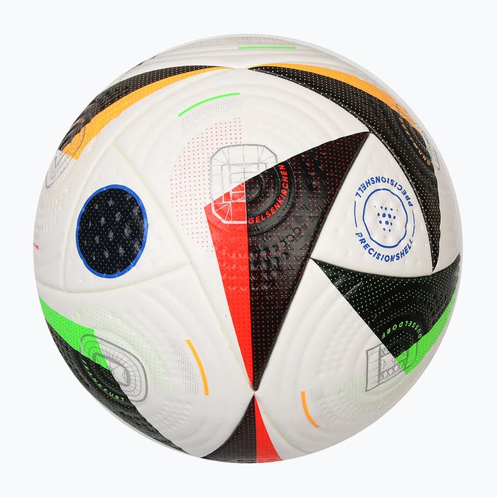 Adidas Fussballiebe Pro Ball weiß/schwarz/glow blau Größe 5 5