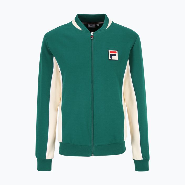 Herren Hoodie Sweatshirt FILA Settanta Track aventurine-anitique white 5