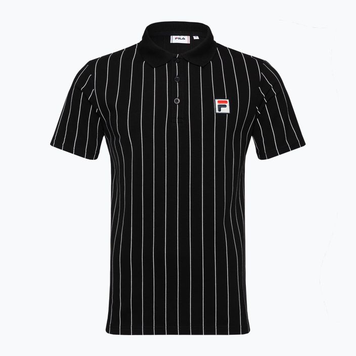 Poloshirt Herren FILA Luckenwalde black/bright white striped 5