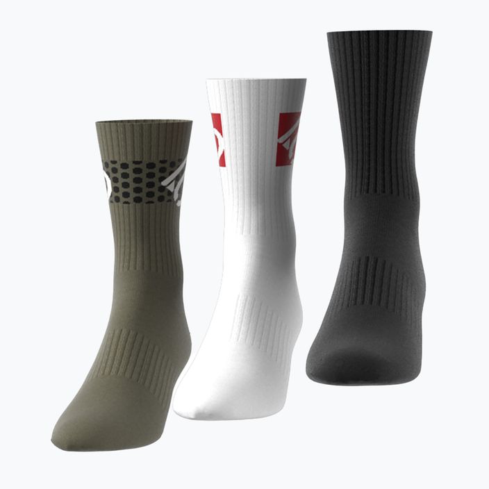 adidas FIVE TEN Cushioned Crew Socke 3 Paar oliv strata/weiß/schwarz 7