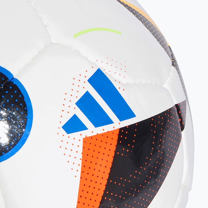 adidas Fußballliebe Pro Sala Euro 2024 weiß/schwarz/glow blau Größe 4 Fußball 3