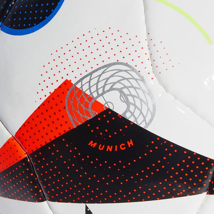 adidas Fußballliebe Pro Sala Euro 2024 weiß/schwarz/glow blau Größe 4 Fußball 4