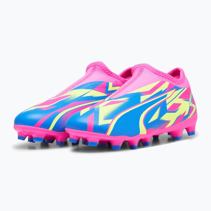 PUMA Ultra Match Ll Energy FG/AG Jr Kinder Fußballschuhe leuchtend rosa/ultra blau/gelb alert 13