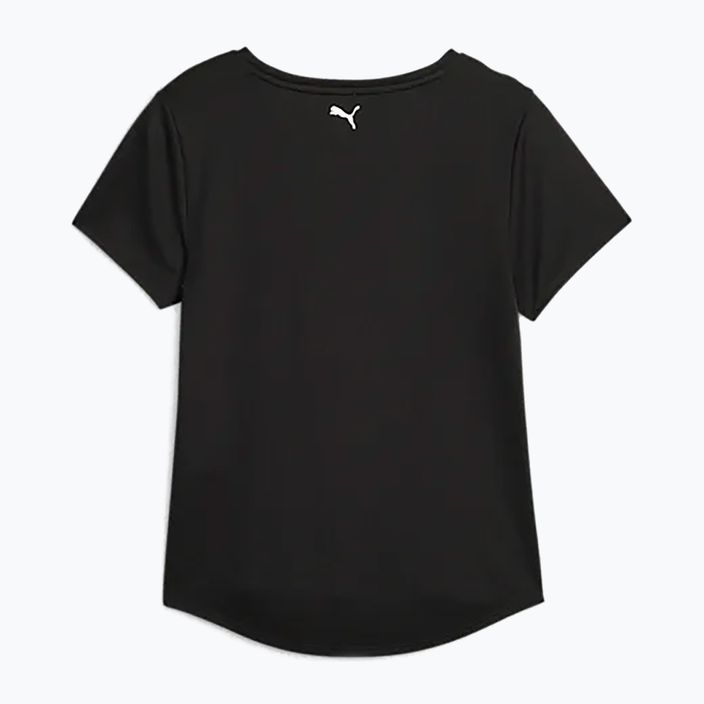 Damen Trainings-T-Shirt PUMA Fit Logo Ultrabreathe puma schwarz/puma weiß 2