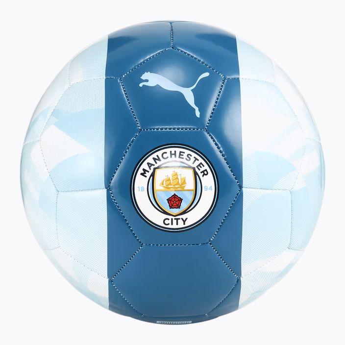 PUMA Manchester City FtblCore Silber Himmel/Seeblau Fußball Größe 5