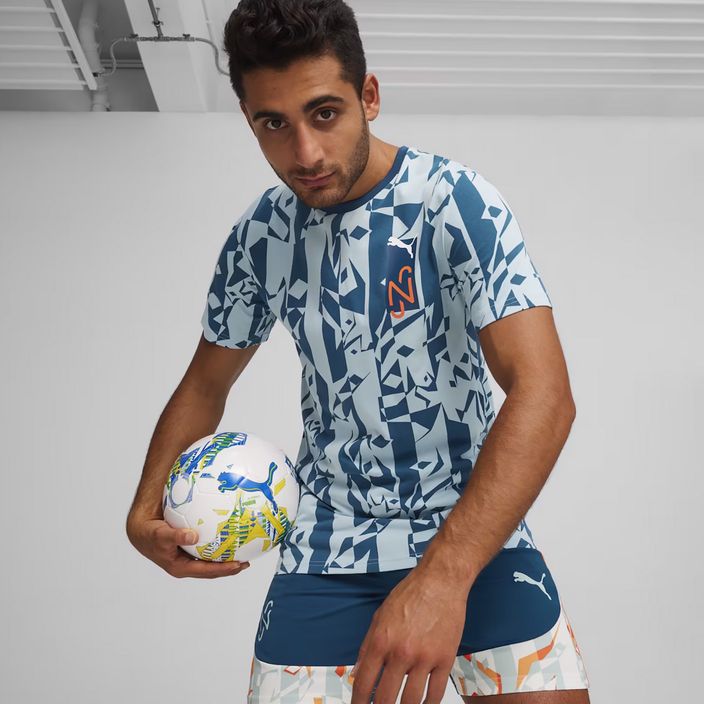 Herren PUMA Neymar Jr Kreativität Logo Fußball Tee Ozean tropisch/türkis surfen 3