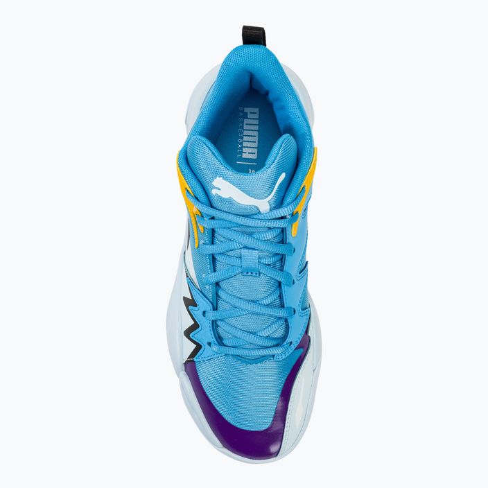 PUMA Genetics Herren Basketball Schuhe leuchtend blau/eisblau 5