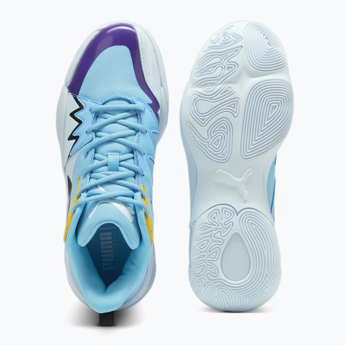 PUMA Genetics Herren Basketball Schuhe leuchtend blau/eisblau 11