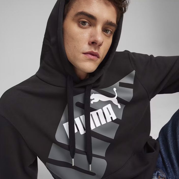 Herren PUMA Power Graphic Hoodie TR puma schwarz 6