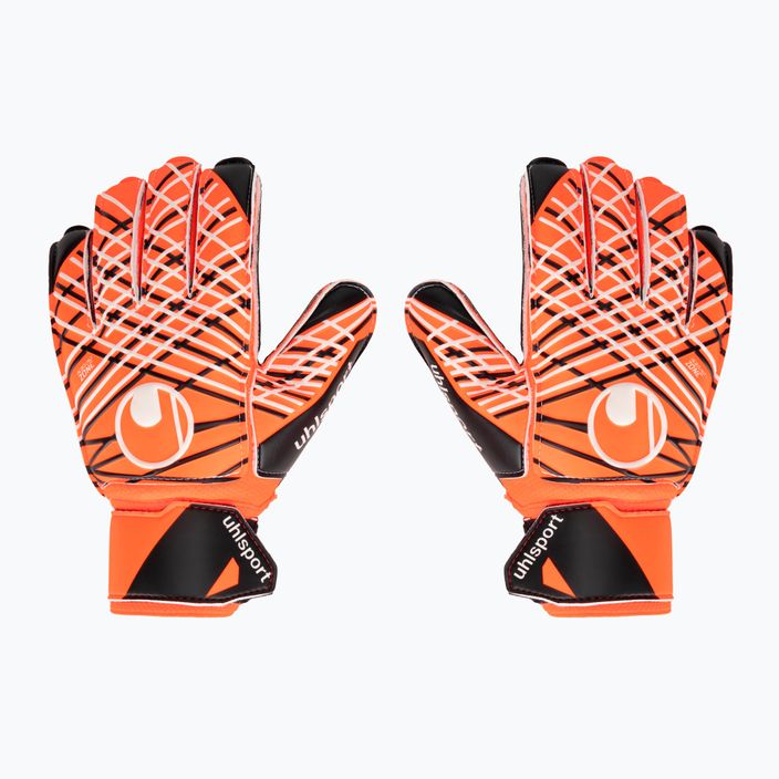 Torwarthandschuh uhlsport Soft Resist + Flex Frame fluo orange/weiß/schwarz