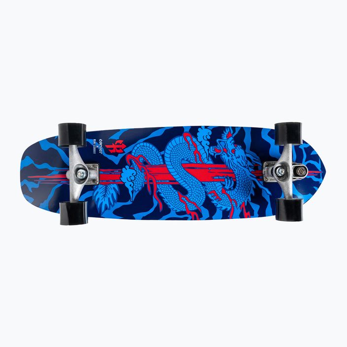 Surfskate Skateboard Carver C7 Raw 34" Kai Dragon 222 Complete blau-rot C11311143