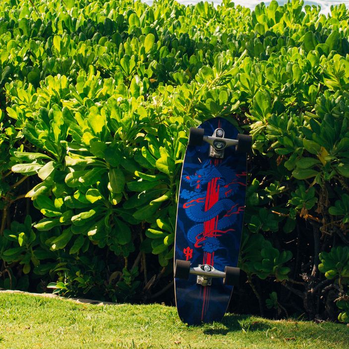 Surfskate Skateboard Carver C7 Raw 34" Kai Dragon 222 Complete blau-rot C11311143 10
