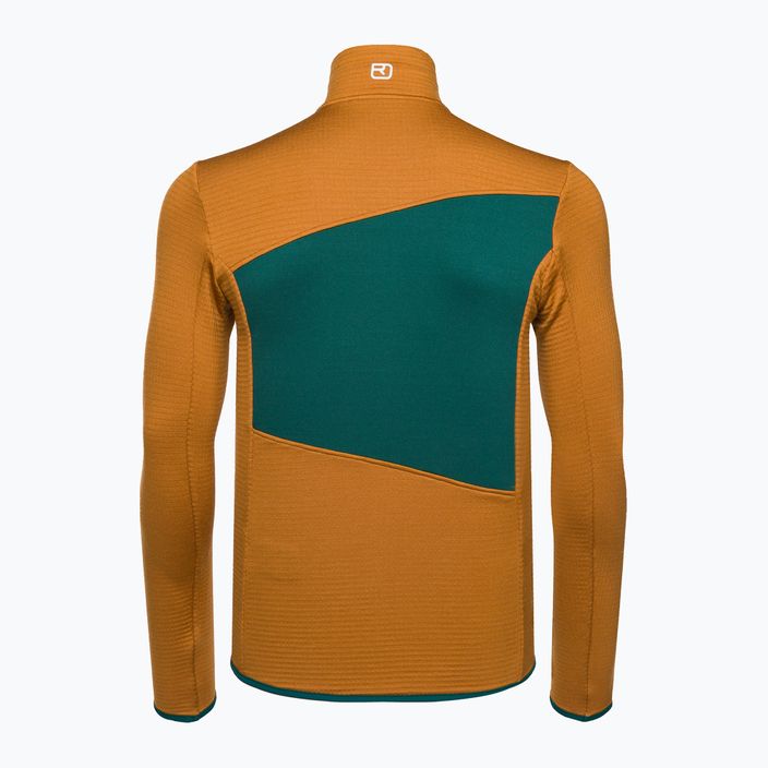 Herren-Trekking-Sweatshirt Ortovox Fleece Grid braun 87212 2
