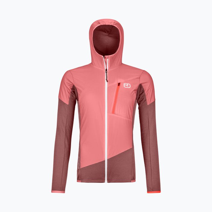 Damen-Trekking-Sweatshirt Ortovox Ladiz Hybrid rosa 86959 5